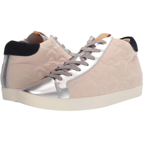 Joules Womens Tildy Mid Leather Lace Up Trainers Stars Adult, Size 5, NWT - Picture 1 of 7